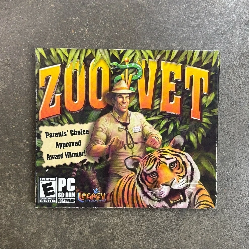 Zoo Vet PC Game Rare 2008 Edition Factory Sealed Legacy Interactive